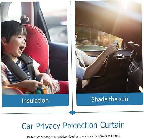 Miniatura 9 de PartyKindom Persiana opaca sin perforaciones con 3 ventosas, parasol retráctil y cortinas opacas para ventana, rodillo portátil de sombra negra para