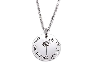 Silver Dandelion "Oh, The Places You'll Go" Necklace