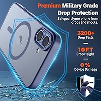 Vista 866 de SUPFINE - Funda magnética para iPhone 13 Pro Max (compatible con MagSafe), (protección contra caídas de grado militar de 10 pies), delgada, Negro