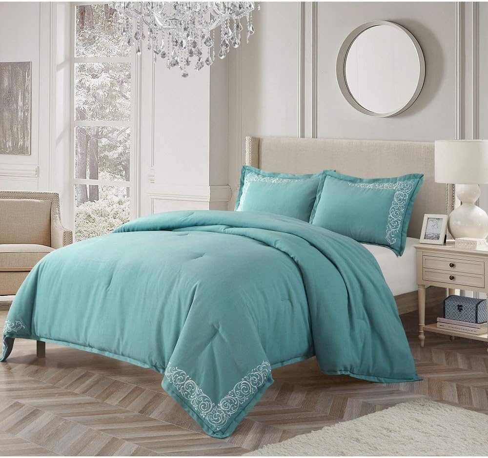 TRP 3 Piece Modern & Contemporary Polyester Blend Cotton