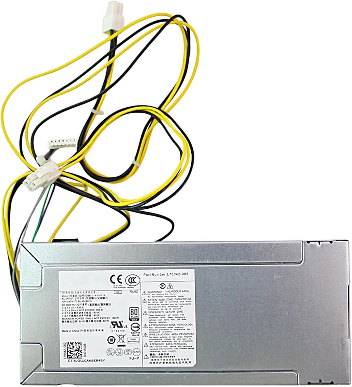 180W Power Supply for L70042-002 D19-180P1A M01-F1033wb Desktop