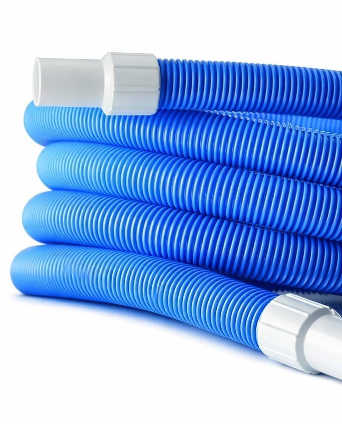 JARDIN202 - Manguera Flotante para Piscina Limpiafondos, 2 terminales de 38 mm de diametro – Flexible - Largo de 8m, 10m, 12m, 15m y 30m | 8m