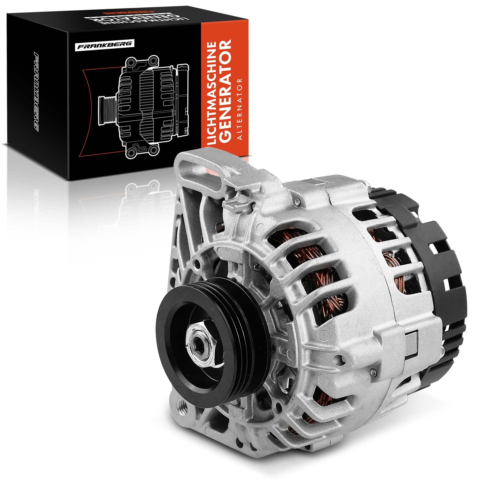 Frankberg Alternador Alternador con Polea de Rueda Libre Gasolina Compatible con S.a.n.d.e.r.o II 1.2L Kangoo KC0/1 1.2L Logan MCV II 1.2L S.a.n.d.e.r.o 1.2L Logan II 1.2L Replace# 20027