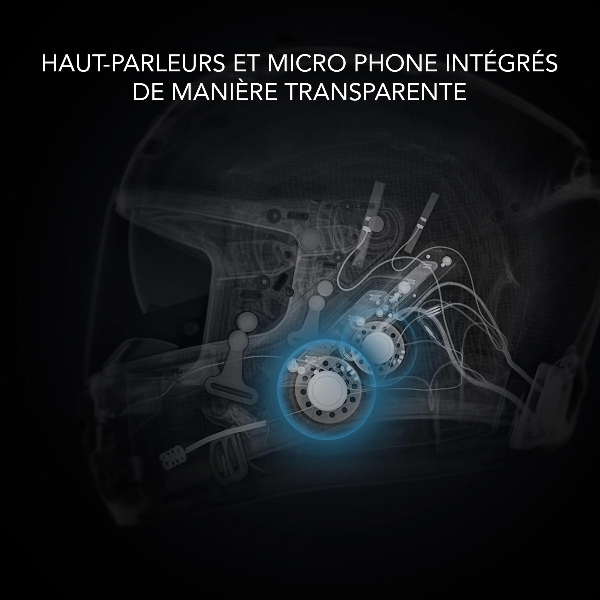 Sena Phantom, Casque intégral Intelligent avec Communications intégrées, éclairage LED et 2ème génération Sound by Harman Kardon (Noir Mat, XXL)