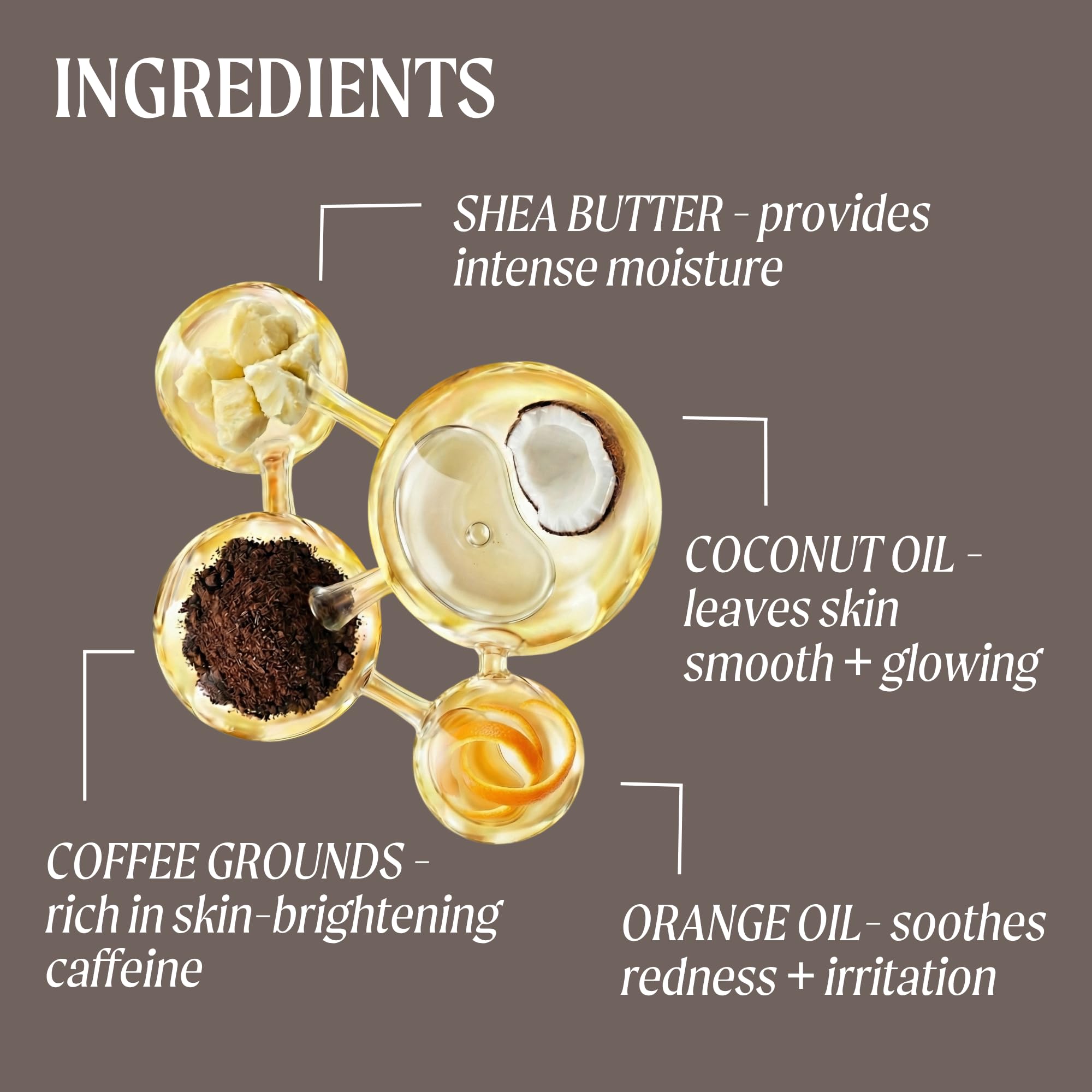 UpCircle Coffee Face Scrub - mieszanka cytrusów do skóry normalnej i suchej 100 ml - masło shea, olej kokosowy + olejek z dzikiej róży - naturalny, wegański peeling do twarzy dla miękkiej, gładkiej