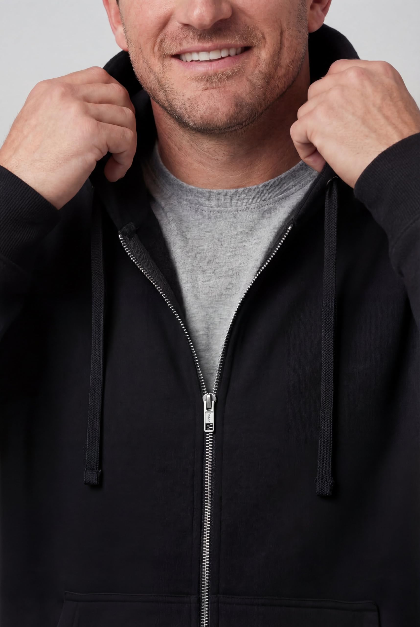 KingSize Mens Big & Tall Fleece Zip-front Hoodie Jacket product thumbnail 4