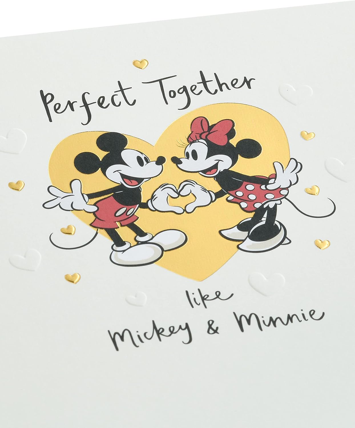 UK Greetings Disney Anniversary Card For Him/Her/Friend With Envelope - Mickey & Minnie Mouse Design
