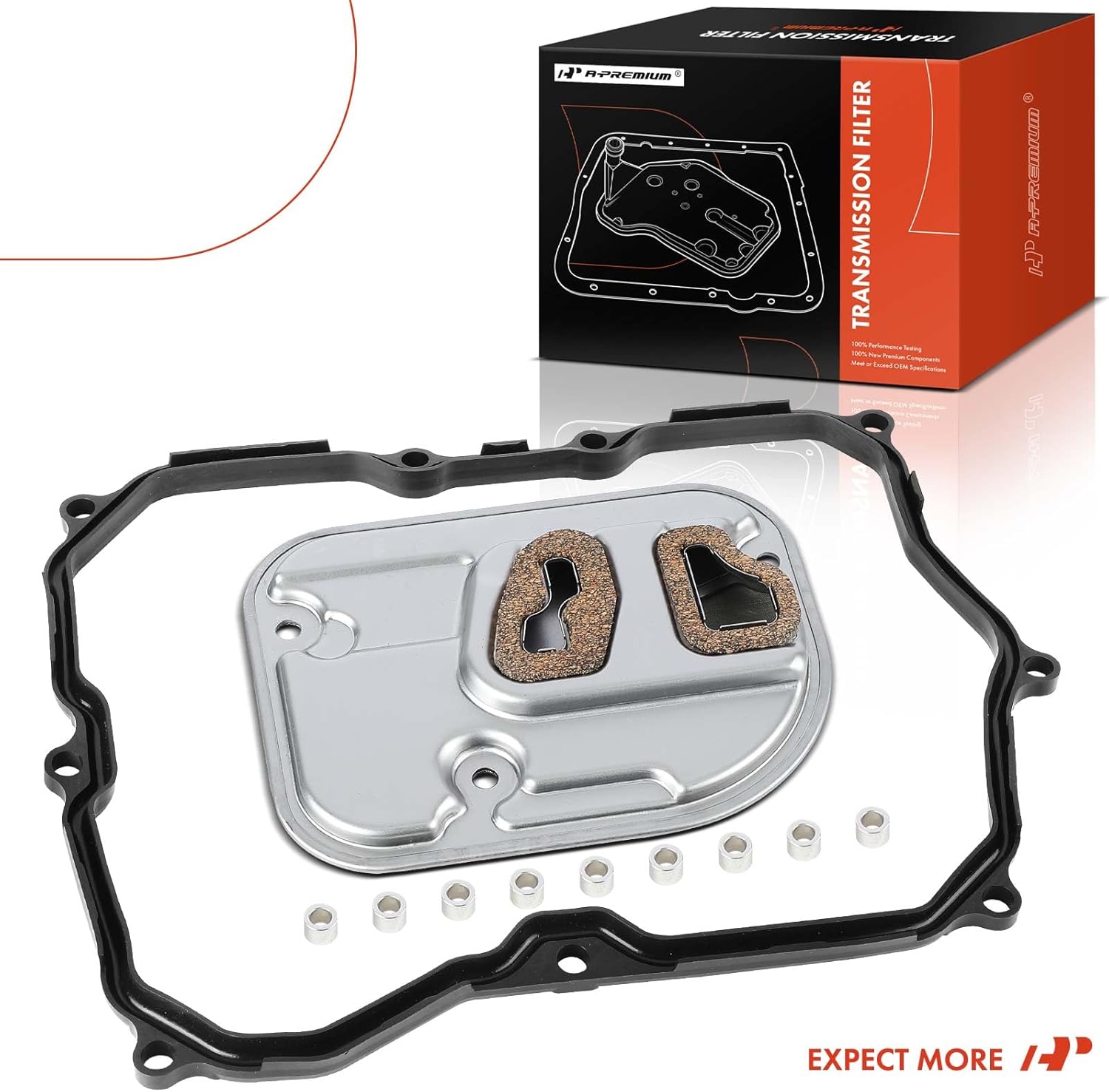 A-Premium Automatic Transmission Fluid Filter with Pan Gasket, Compatible with Volkswagen Passat 2006-2010, Passat CC 2009-2010, Tiguan 2009-2017, Tiguan Limited 2018, CC 2009-2017 & Audi Q3 Quattro