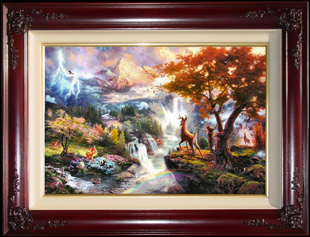 Amazon.co.jp: Bambi 's First Year by Thomas Kinkade 24 
