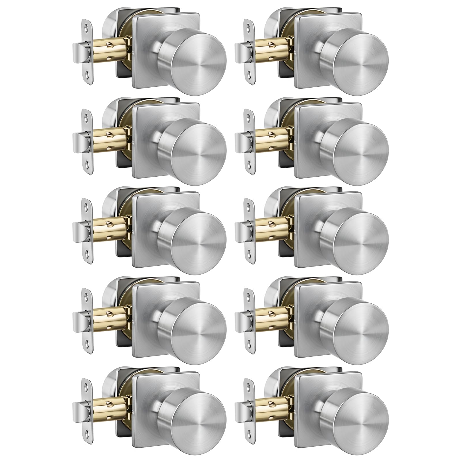 Haidms Black Interior Door Knobs - 8 Pack -27 Haidms Black Interior Door Knobs - 8 Pack -27