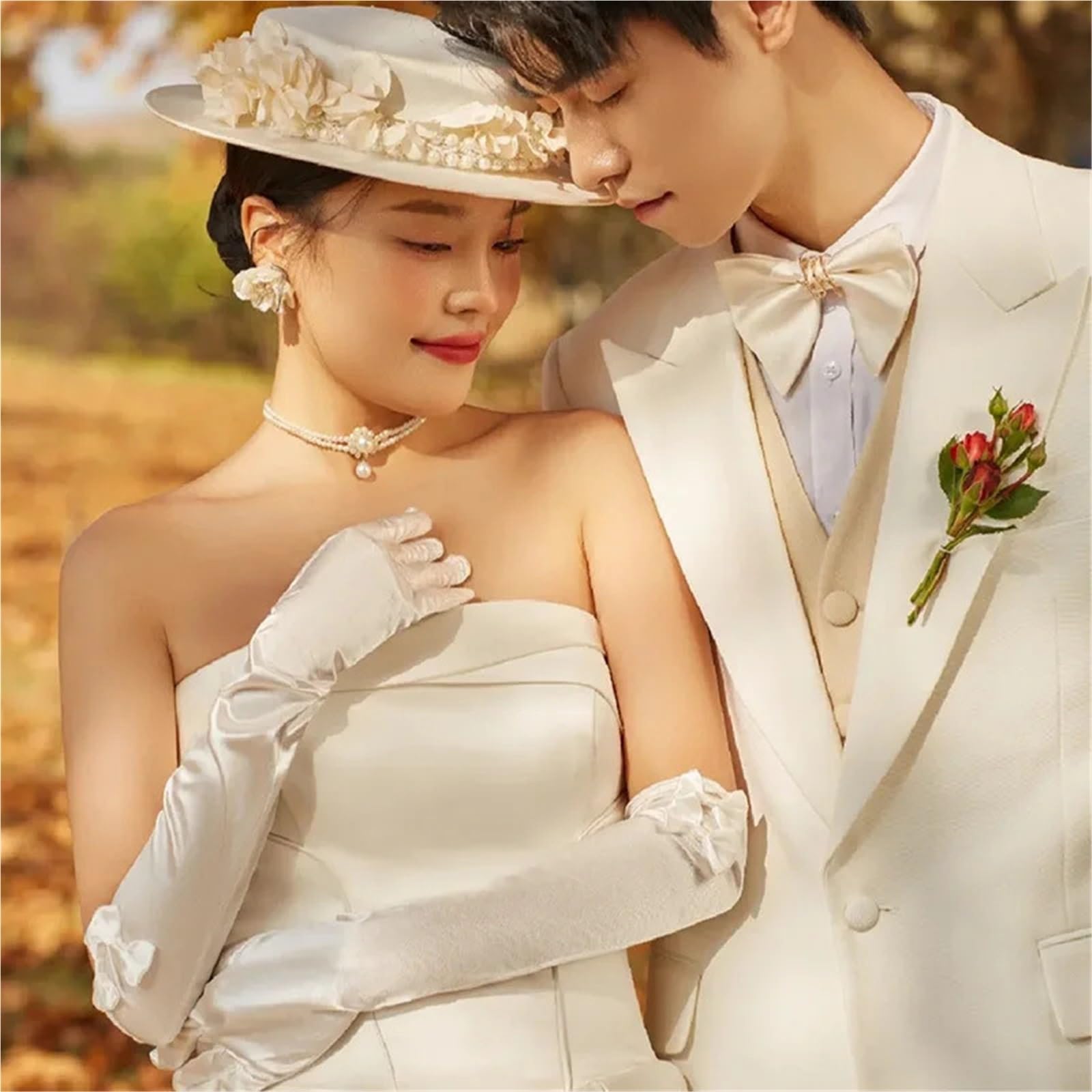 2 paia di guanti da sposa in raso lunghi eleganza vintage for abiti sera for banchetti nuziali Per Feste E Balli
