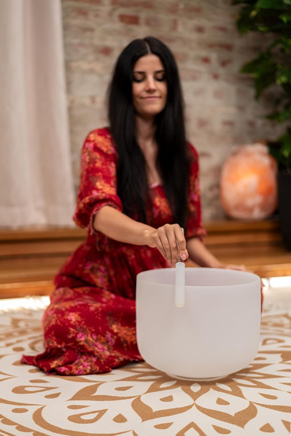Crystal Singing Bowl Resonant Rod/Mallet — Silicone Coated Glass — Pure, Clear Tone for Meditation, ASMR, Yoga or Sound Baths, 2-YEAR WARRANTY