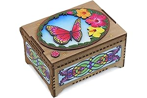Butterfly Custom Song Music Box Plays Any Song Personalized Photo Image & Text