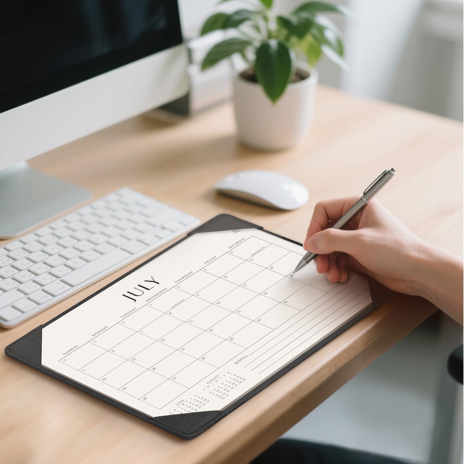 Jotsome Schreibtischkalender 2026 - 2027 mit Schreibtischunterlage, Schreibtischunterlage Kalender von Juli 2026 bis Dezember 2027, 35,6 x 26,7 cm, Schreibtischunterlage Kalender für Zuhause und Büro