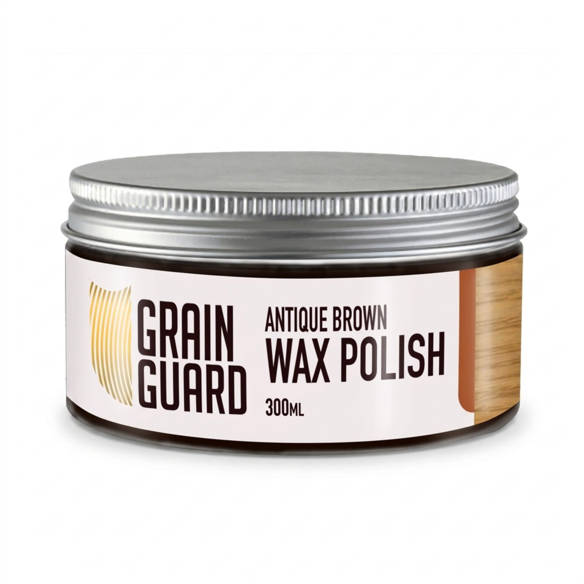 Grain Guard Antique Brown Wax Polish | | Natural Beeswax & Carnauba Furniture Polish | Cleans, Shines And Protects | Non-Toxic & Water Repellent | 300Ml