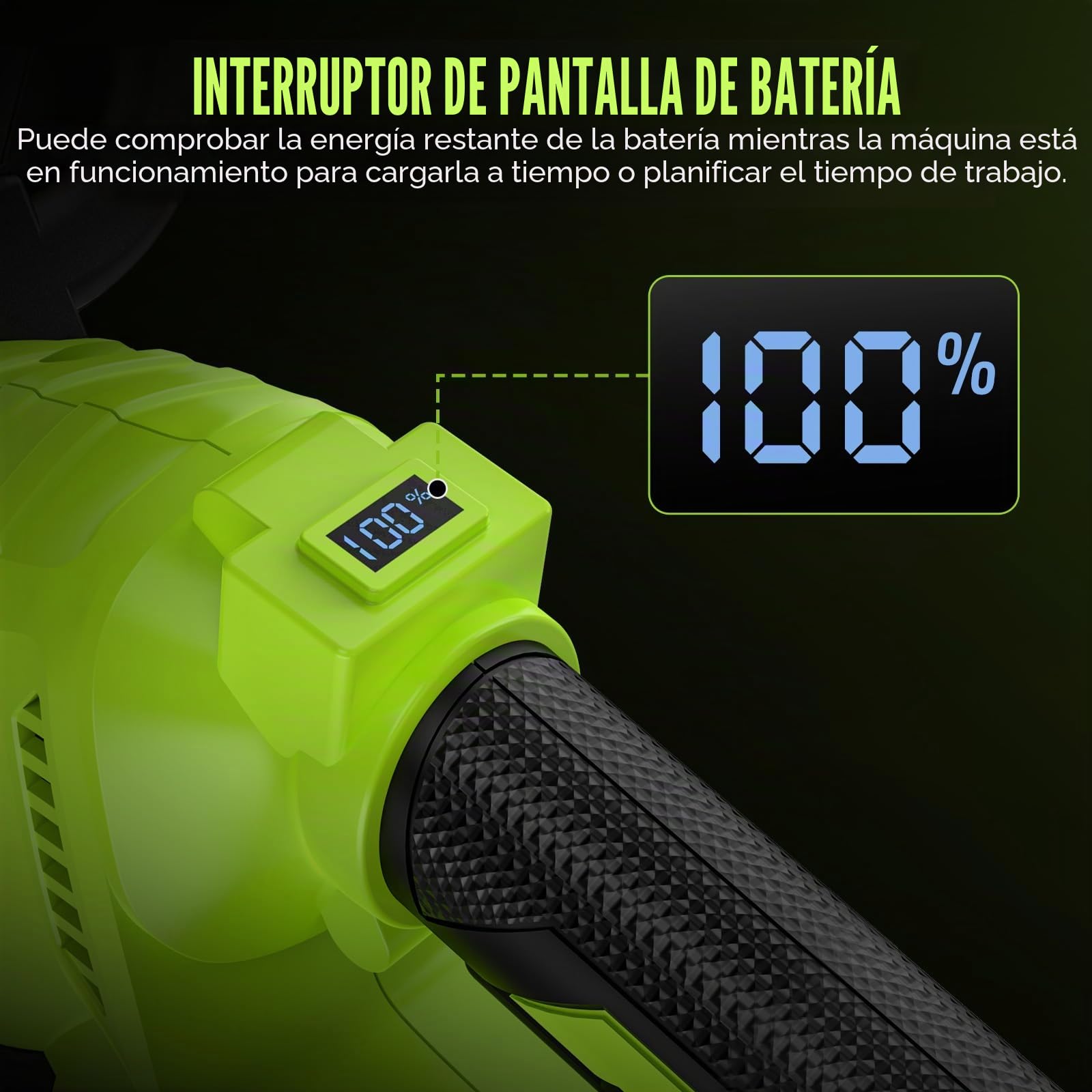 Cortasetos a Batería Potente 500W, Pantalla LCD, 2 Baterías 3.0Ah, Cortasetos Eléctrico Inalámbrico Motor Brushless, Hoja 55cm (Ramas hasta 15mm), Podadora para Jardín con Doble Seguridad