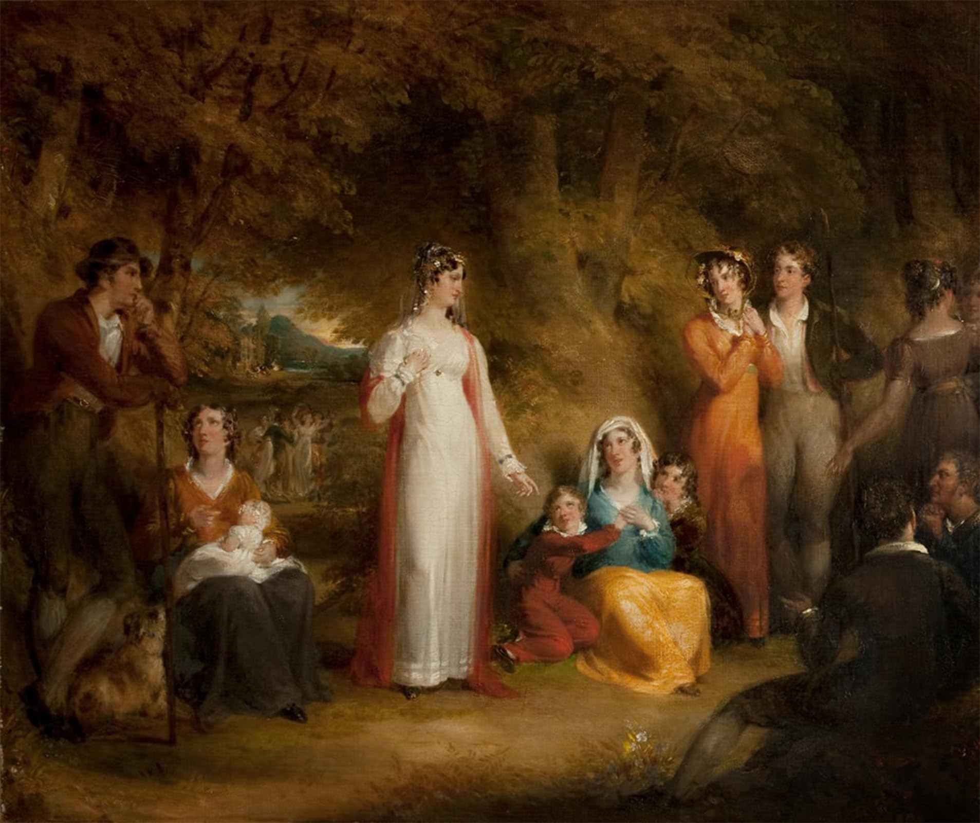 POSTERIIk Famous Modern Artwork Art Mural the Village Bride by Richard Westall Oil Paintings Pictures for Home Decor 60x90cm