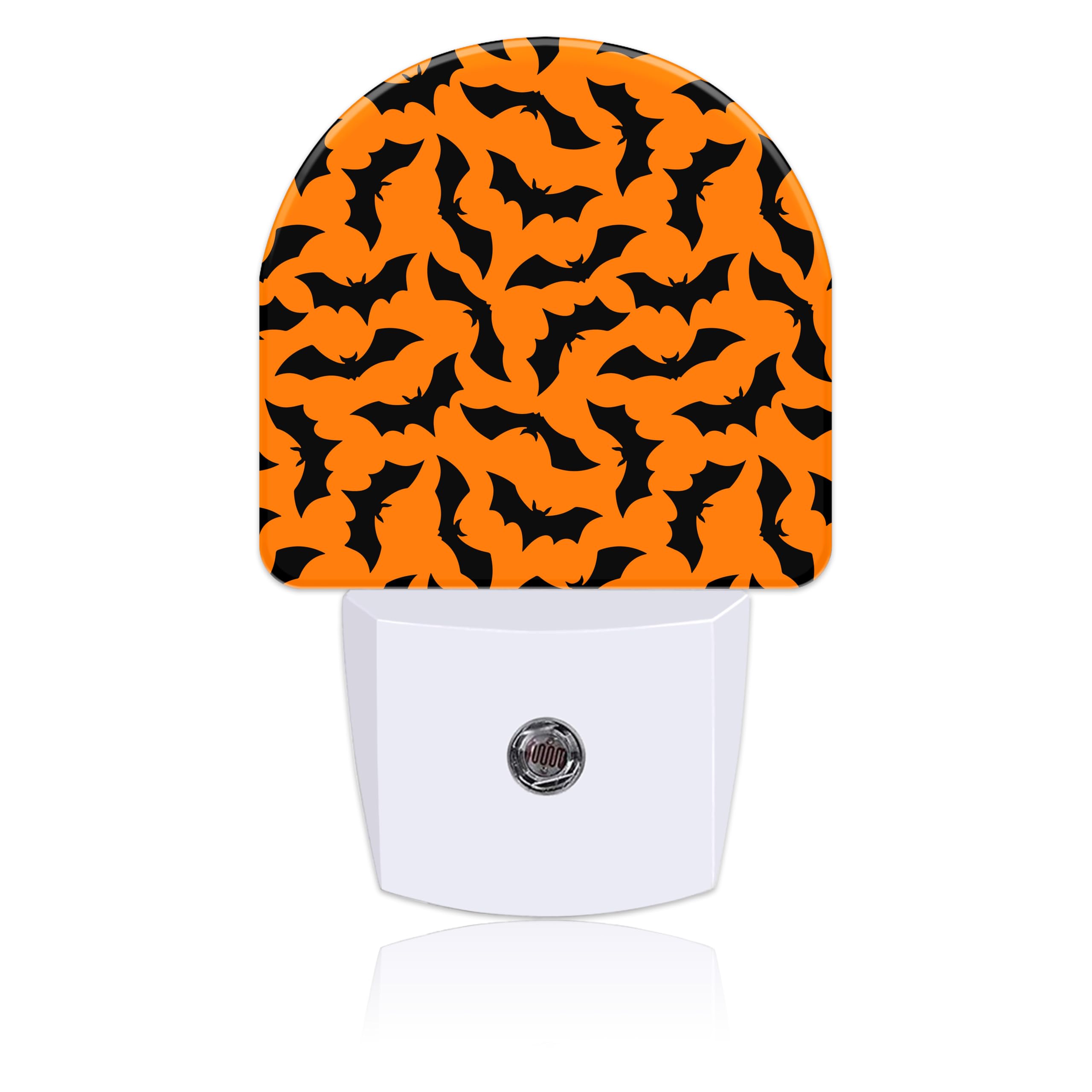 Plug in Night Lights Halloween Bats Night Light with Dusk to Dawn Sensor Night Light for Kid Girls Boys Women Men Room Decor, Hallway, Kitchen, Bathroom, Nursery, Stairs