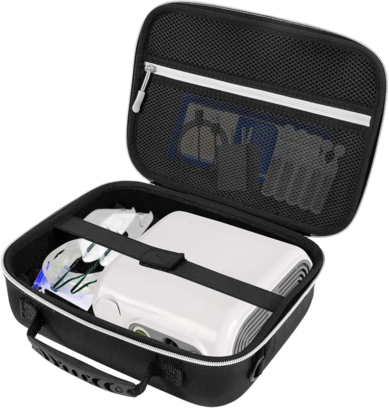 Carrying Case for Portable Nebulizer & Inhaler Accessories(Bag Only)-Black | Nebulizers Case Durable hard case, Inhaler Carrying Case Protect the Atomizer Against Loss, Nebulizer Accessories