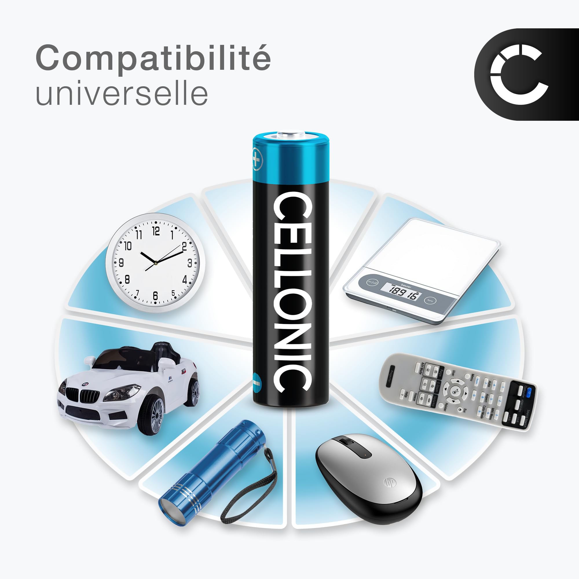 CELLONIC AA Alcaline Piles Batteries pour télécommandes, Jouets - 48x