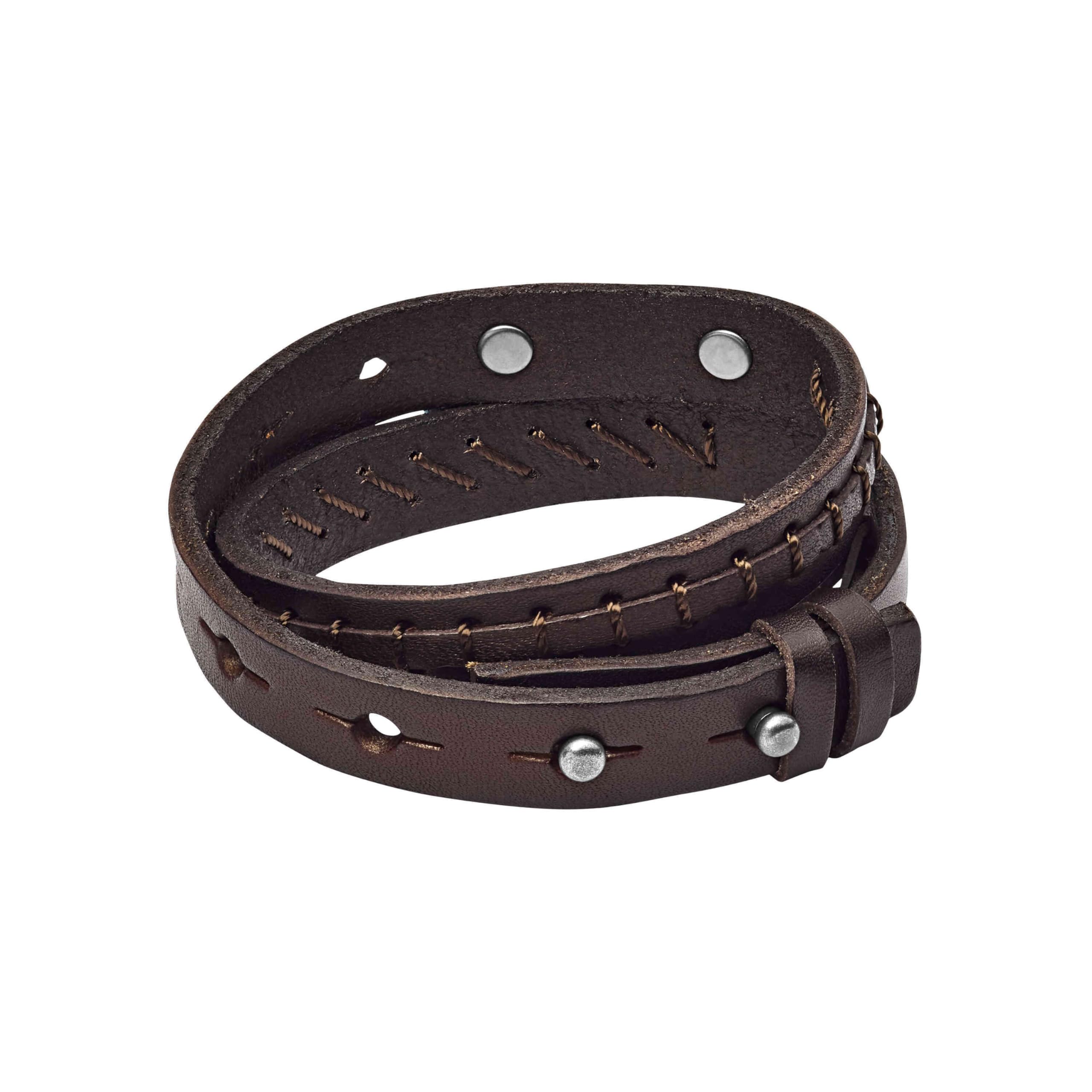 Fossil Vintage Casual Men's Leather or Stainless Steel with lobster, Buckle or Fold over closure bracelet