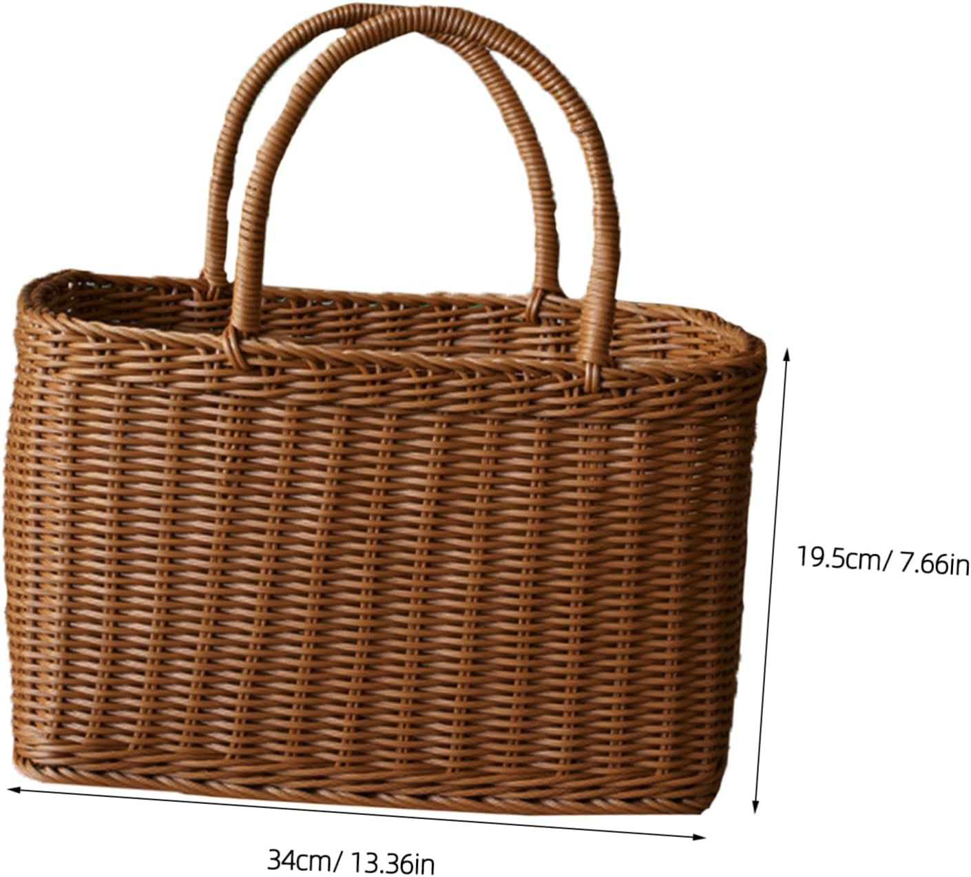 Natural Woven Decorative Basket Handcrafted for Flower Arrangements Fruit and Vegetable Storage Multifunctional Household Container for Home and Wedding Decor Material