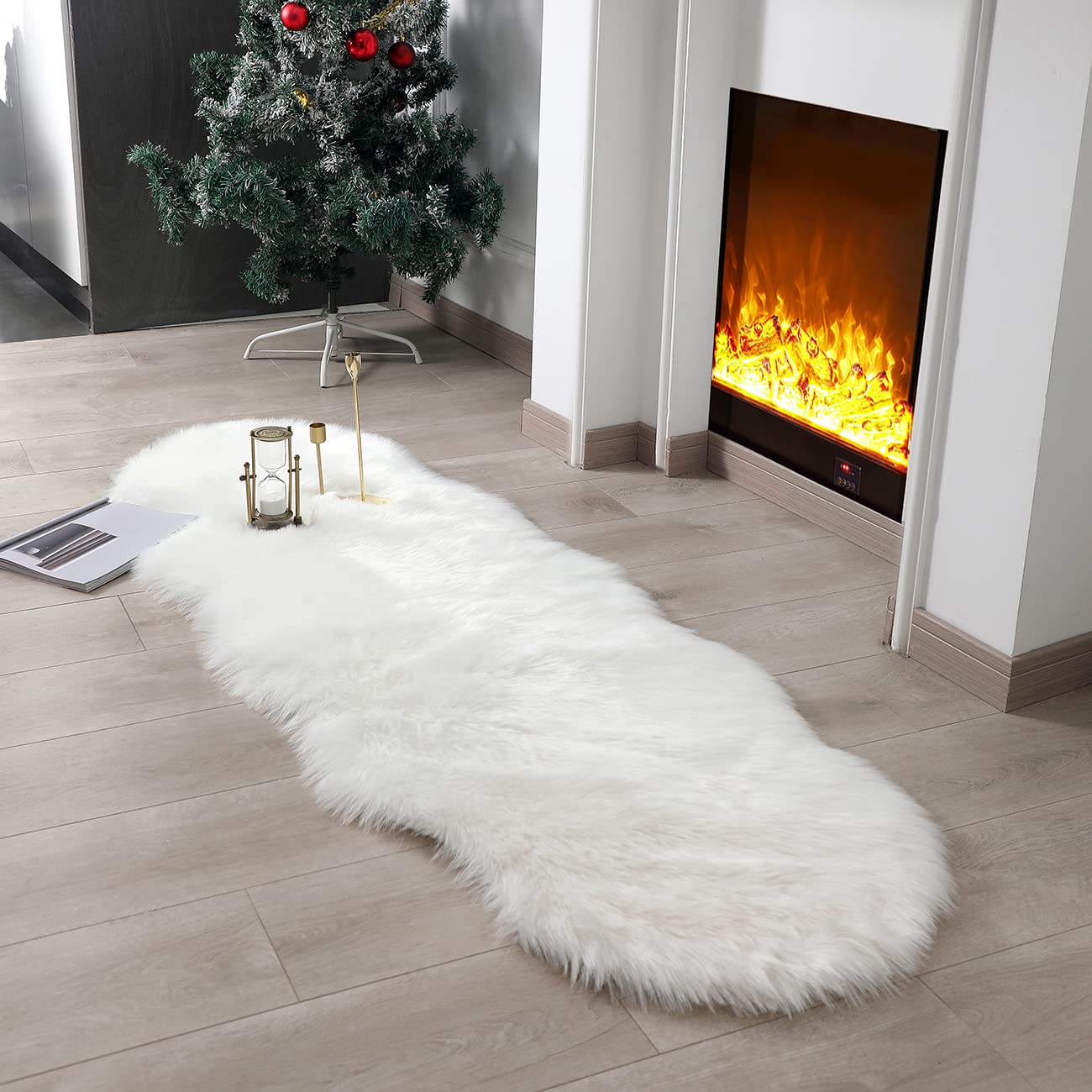 Super Soft Fluffy Faux Fur Sheepskin Rugs Bedroom Floor Sofa Living