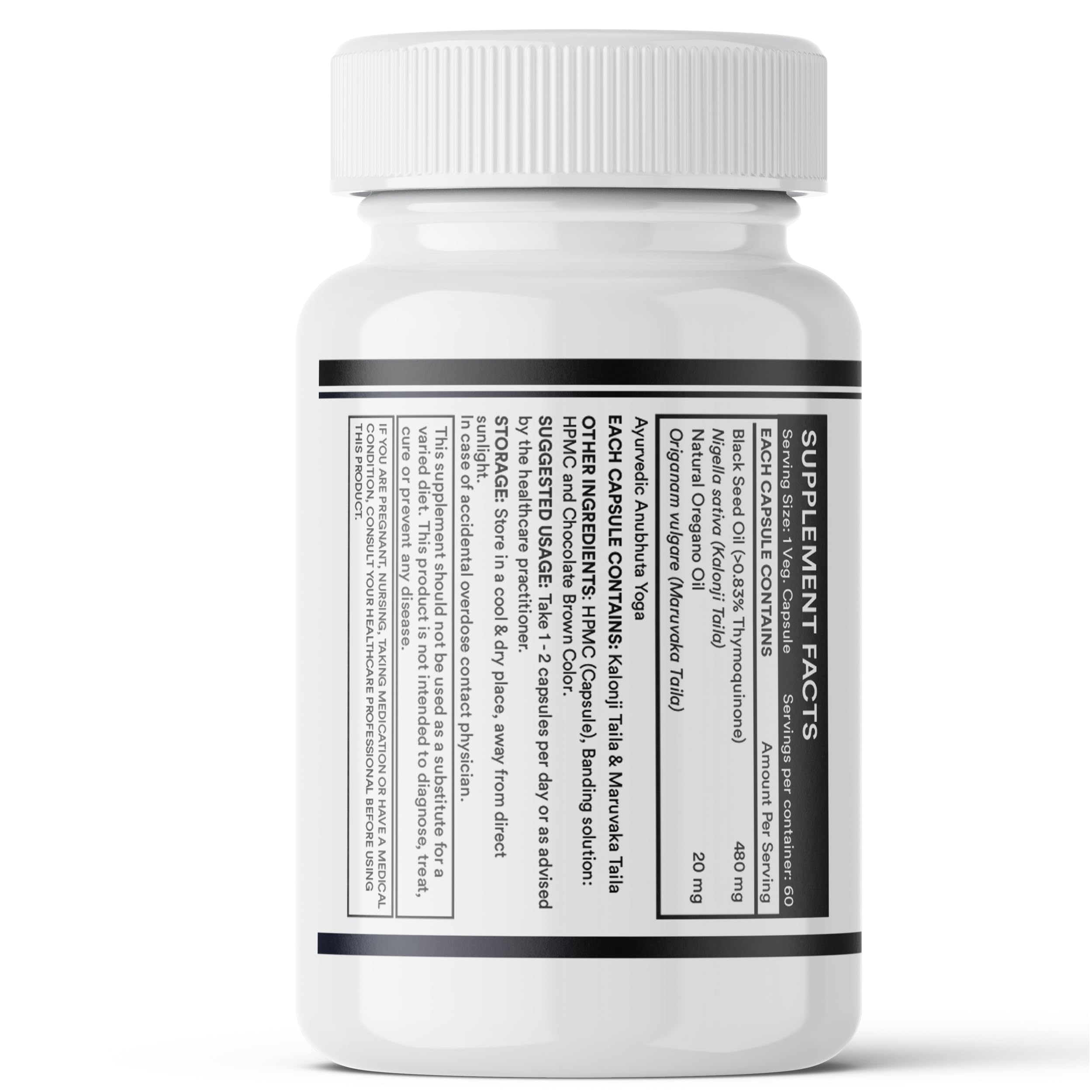 INLIFE Black Seed Oil Capsules 480mg with Oregano Oil, Kalonji, 60 Count 4