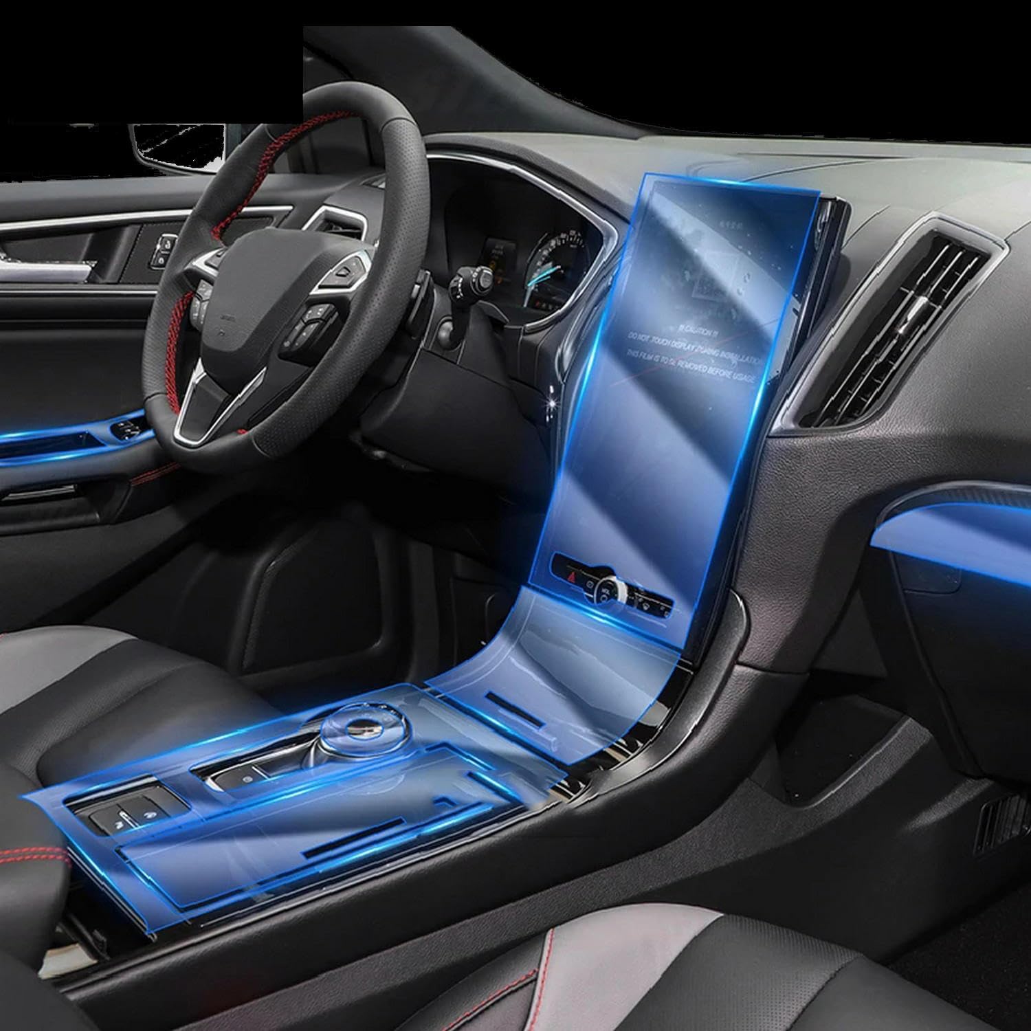 Film TPU console centrale Ford Edge 2019-2023 protection transparente