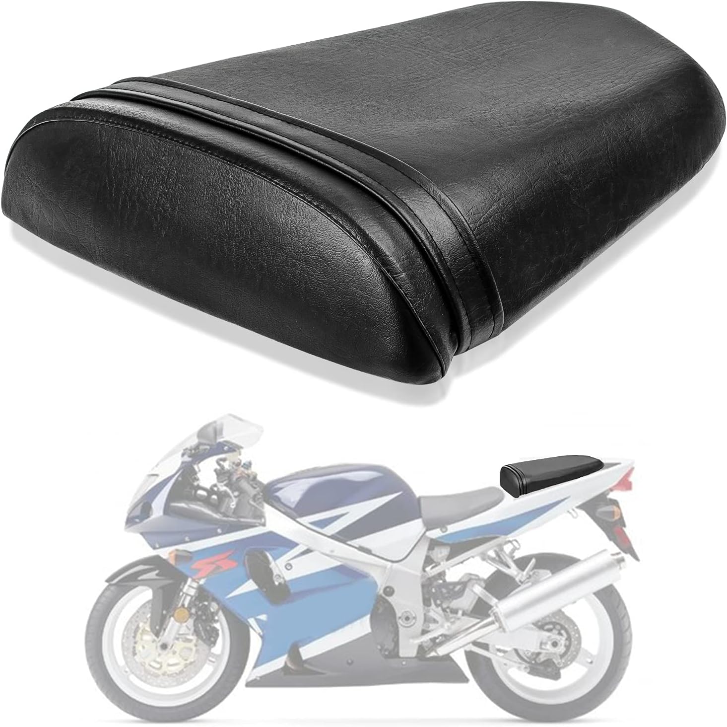 PSLER Rear Passenger Seat Pillion Cushion Seat for Suzuki GSXR600 750 2004 2005
