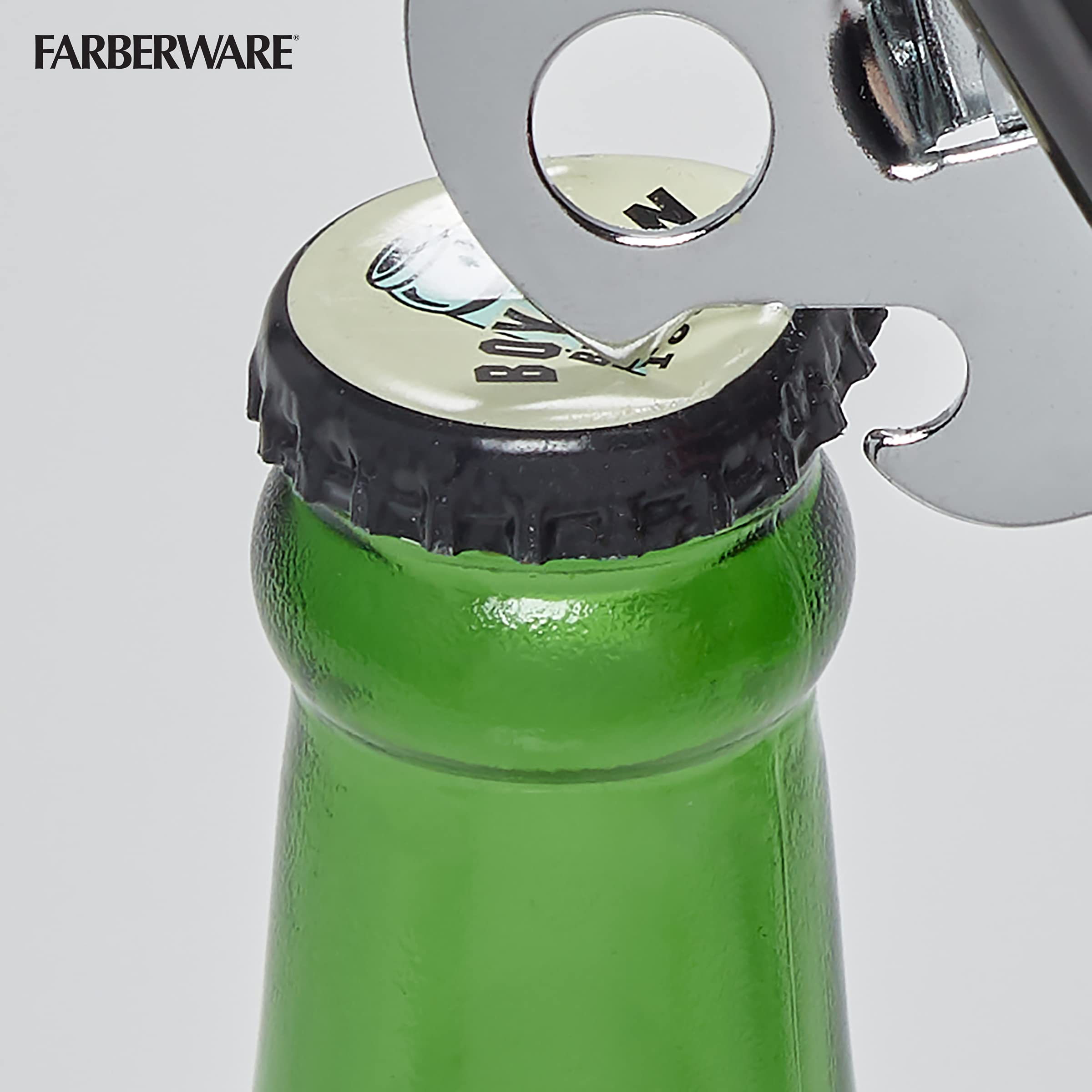 Farberware Pro Soft Knauf und Griff Dosenöffner und Flaschenöffner, schwarz