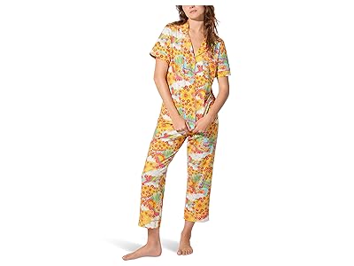 Bedhead PJs Short Sleeve Classic Stretch Jersey Cropped Pj Set Women