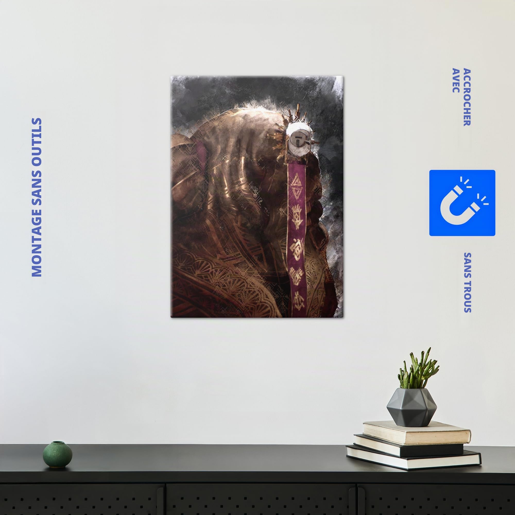 Displate Officiel Clair Obscur: Expedition 33 Poster - Esquie Concept Art - Métallique Fixation Magnétique Licence Officielle Image Affiche de Haute Qualité 45 cm x 32 cm