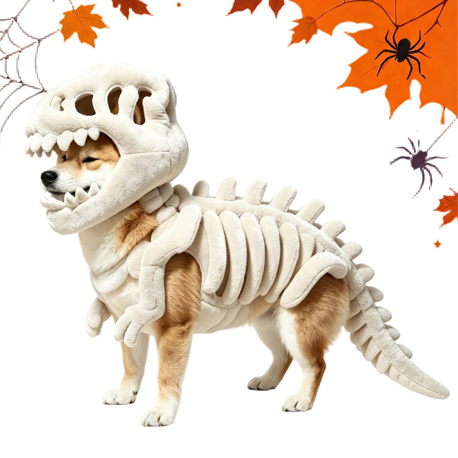 Costume Di Ossa Di Dinosauro-Abbigliamento Per Animali Domestici Scheletro