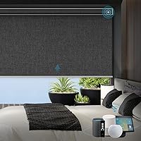 Vista 22 de SmartWings Persianas motorizadas con control remoto para ventanas, persianas enrollables 100% opacas automáticas, eléctricas inteligentes