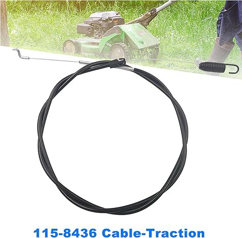 Miniatura 3 de Cable de control de tracción 115-8436 para cortacésped reciclador Toro de 22 pulgadas 20330 20330C 20331 20331C 20350 20351, reemplaza 290-943