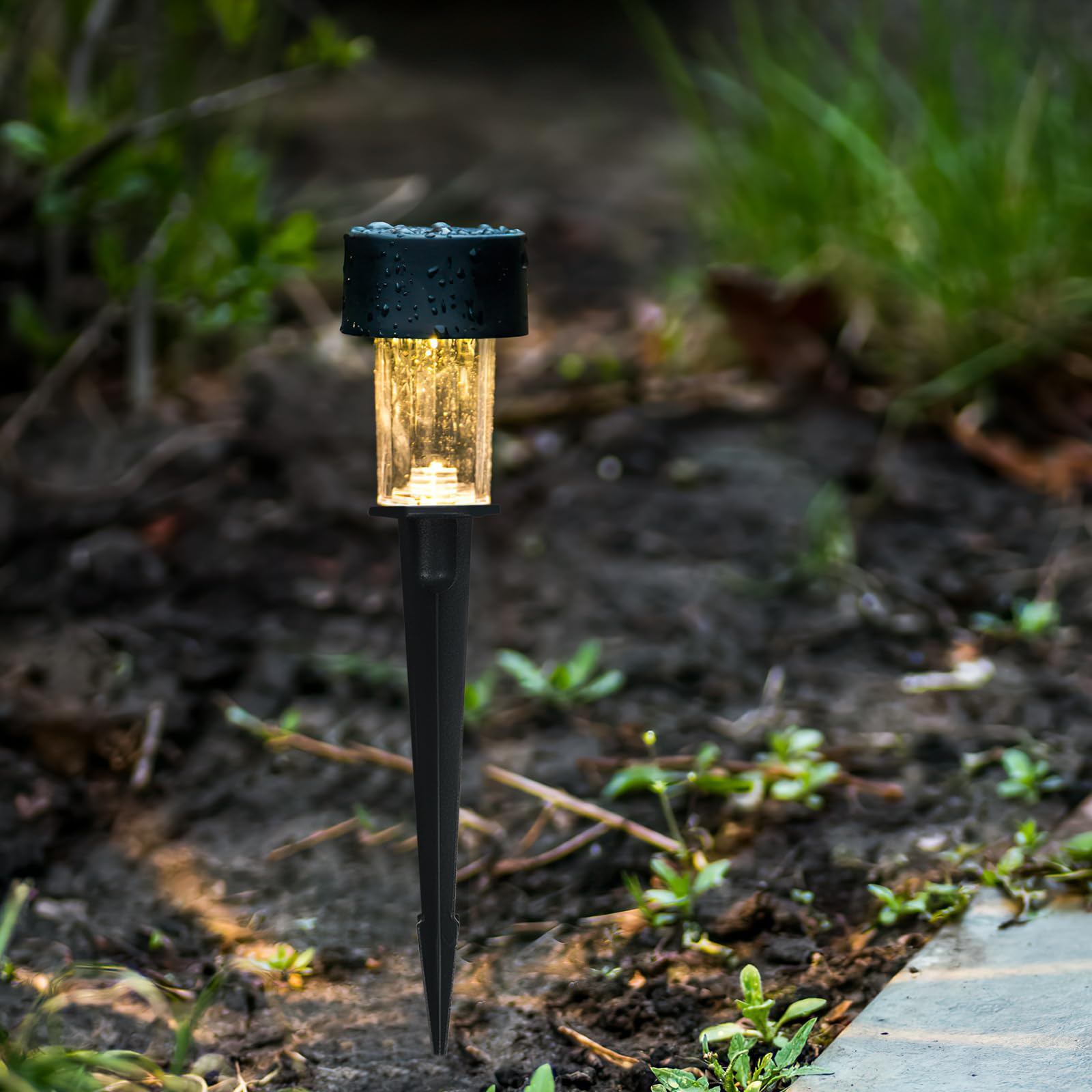 GANAZONO Piquet pour Lampe extérieure：12Pcs Piquets Sol pour Lamp Piquet de Terre pour Les Lampes de Jardin Solaire Lumière Piquets Supports de Sol, pour Jardin Cheminement Paysage Lampe