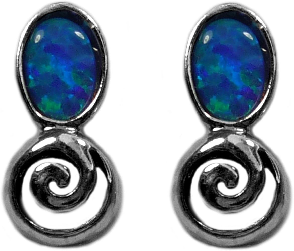 Set di gioielli in argento sterling e placcato in rodio – orecchini da 8 mm con pendente da 10 mm - Italia