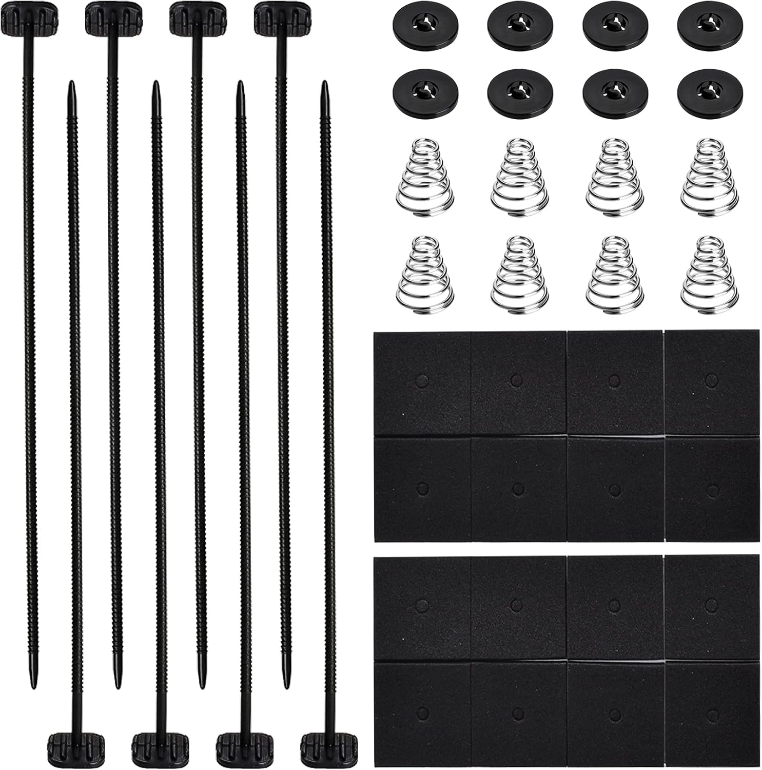 3 Set Fan Mounting Kit, Electric Cooling Radiator Fan Mounting Kit, Radiator Fan Zip Ties Clips Installation Kit, Transmission Cooler Modification Fan Accessories for Most Cars (3 Set)