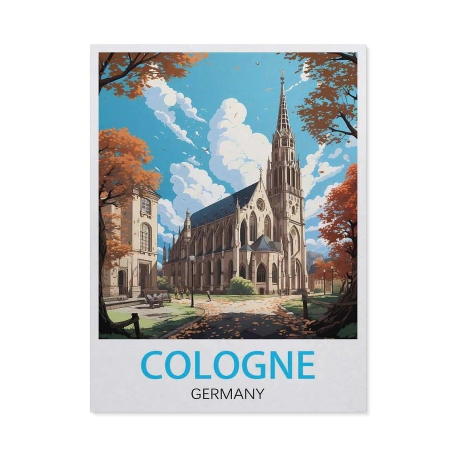 Metal Signs，Cologne Germany(20x30cm）