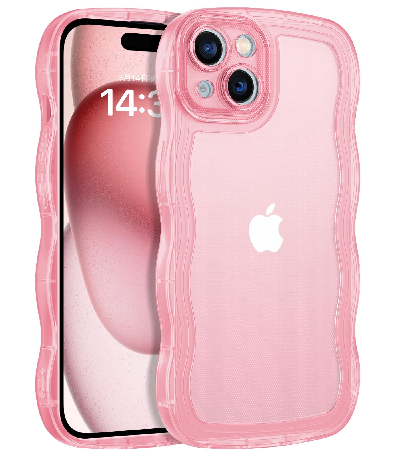 Amazon.co.jp: BENTOBEN iPhone 15用 ケース クリア TPU 韓国 可愛い