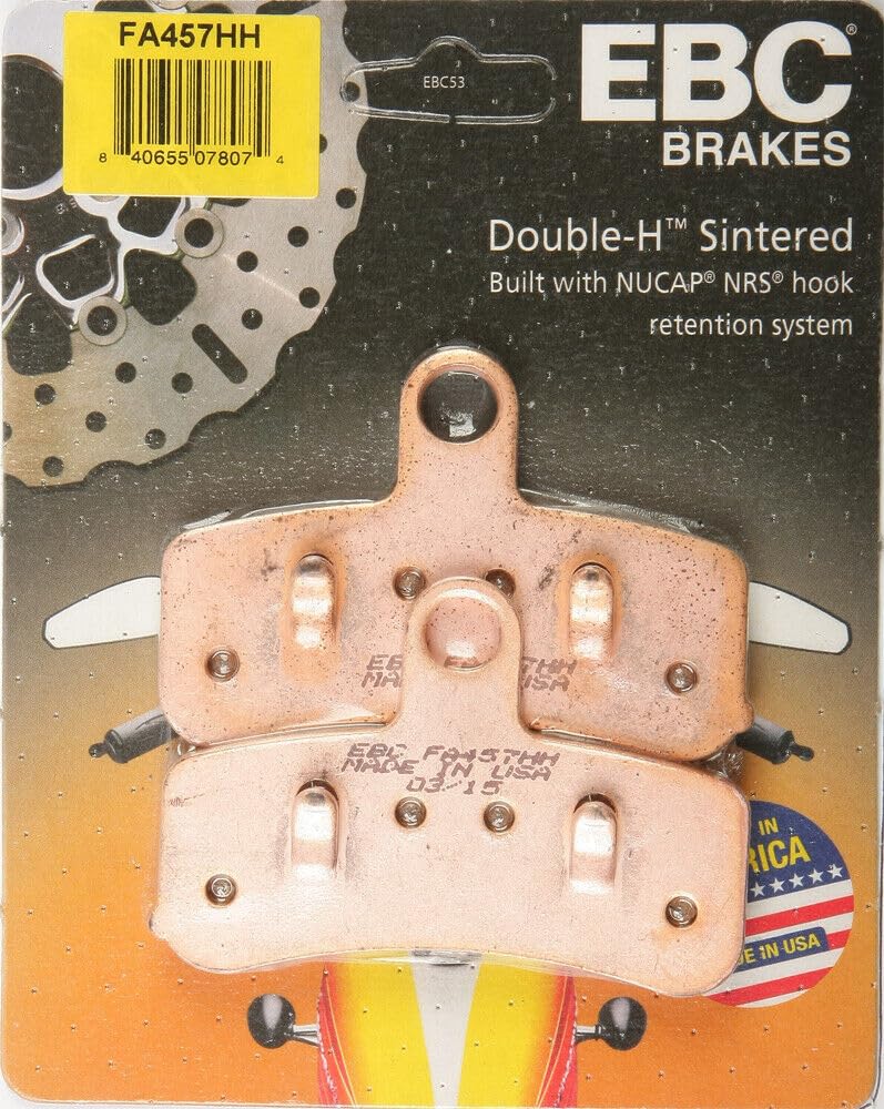 EBC Sintered Double H Front Brake Pads 2008-2014 Compatible with Harley FXDWG Dyna Wide Glide