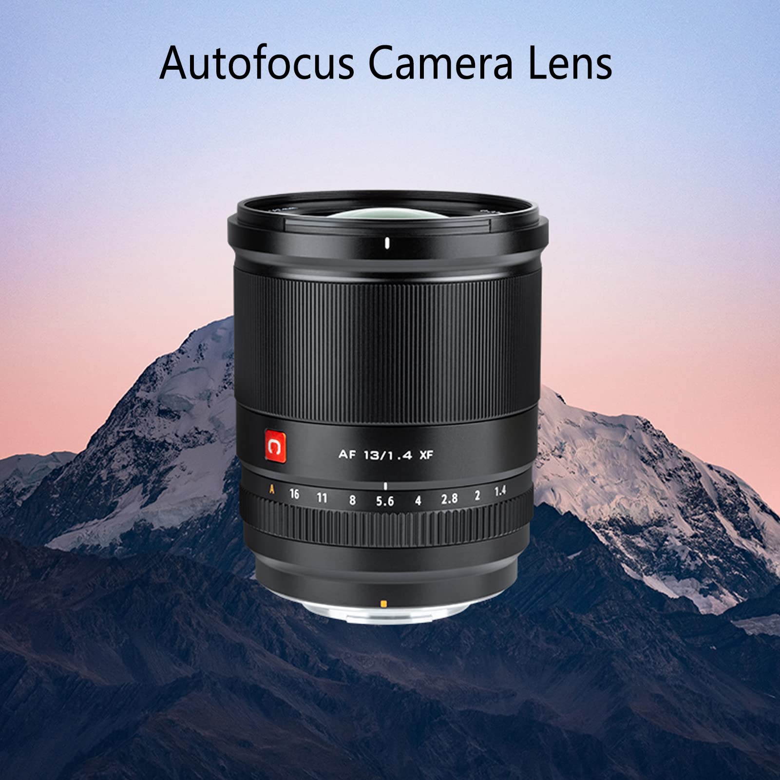 Obiettivo Focale Fisso, Obiettivo Autofocus Ultra Grandangolare AF 13mm F1.4 Vetro Ottico in Lega per le Riprese