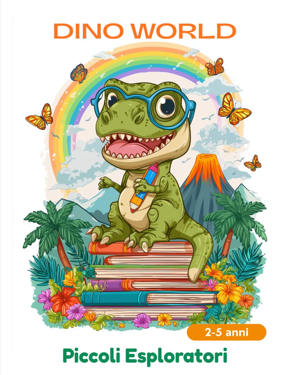 Dinosauri da colorare: 49 pagine di dinosauri avventurosi per bambini 2-5 anni