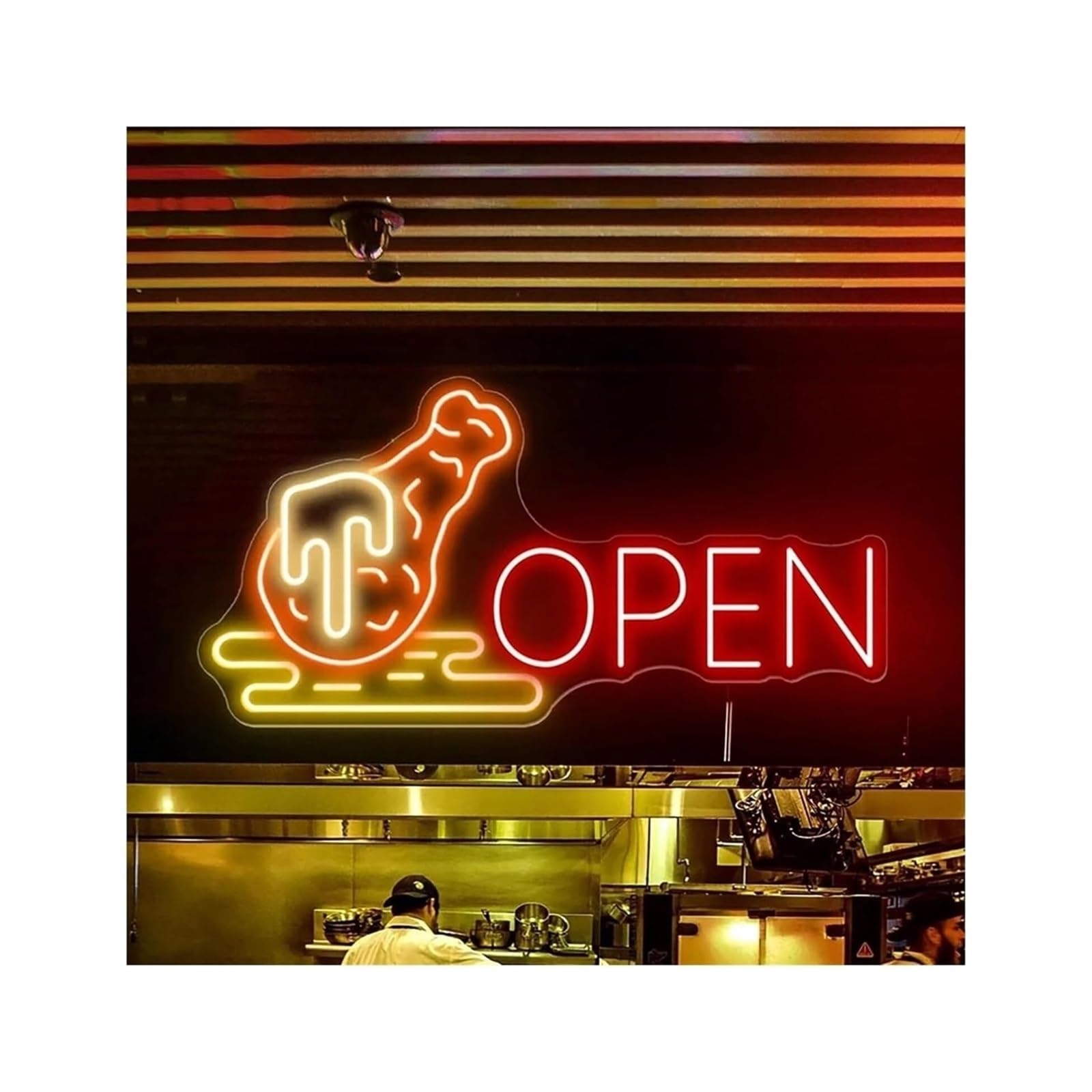Zynther Neon lamp Neon Light Decoration Open Restaurant for neon Sign Brightness Adjustable LED 40cmx24cm(C)