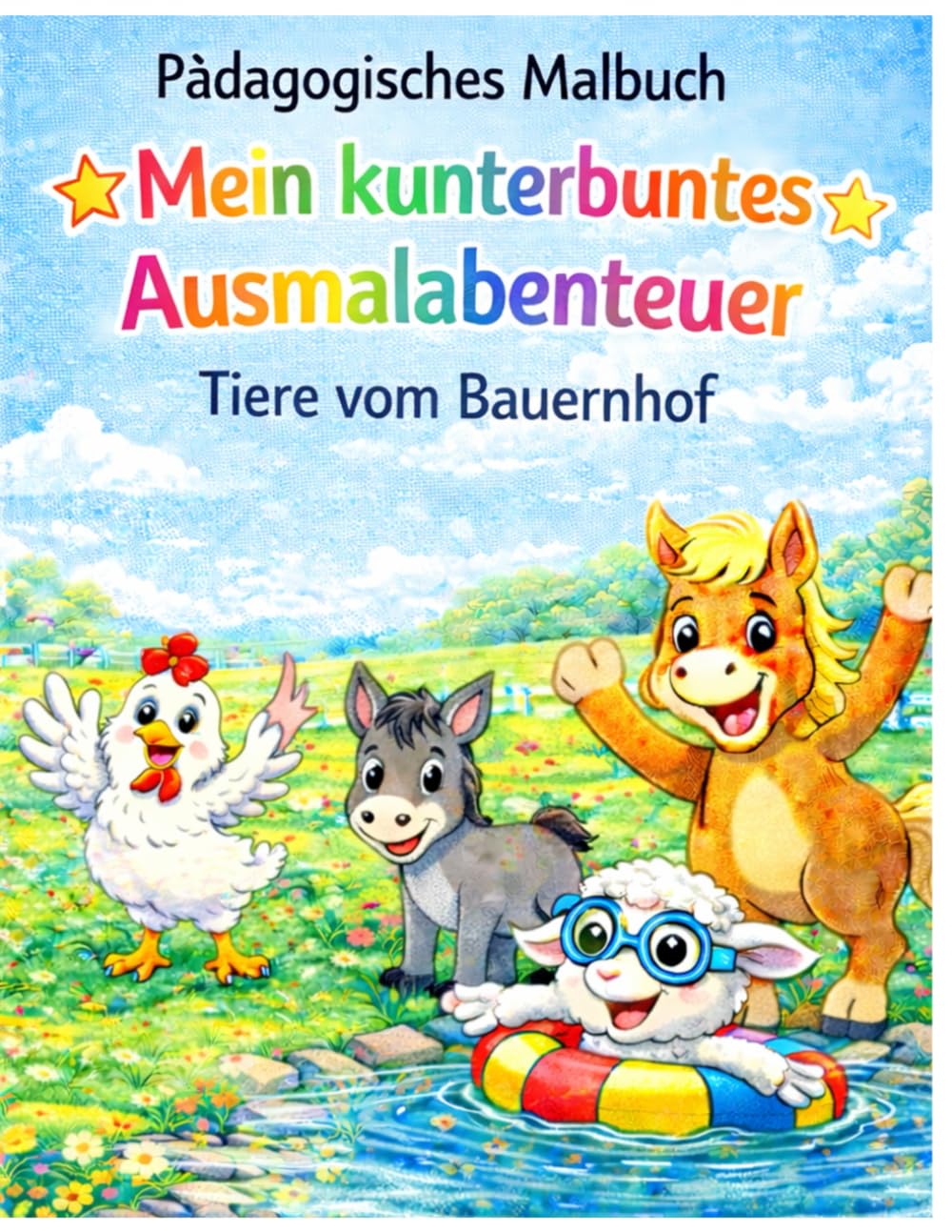 Pädagogisches Malbuch – Tiere vom Bauernhof: Mein kunterbuntes Ausmalabenteuer