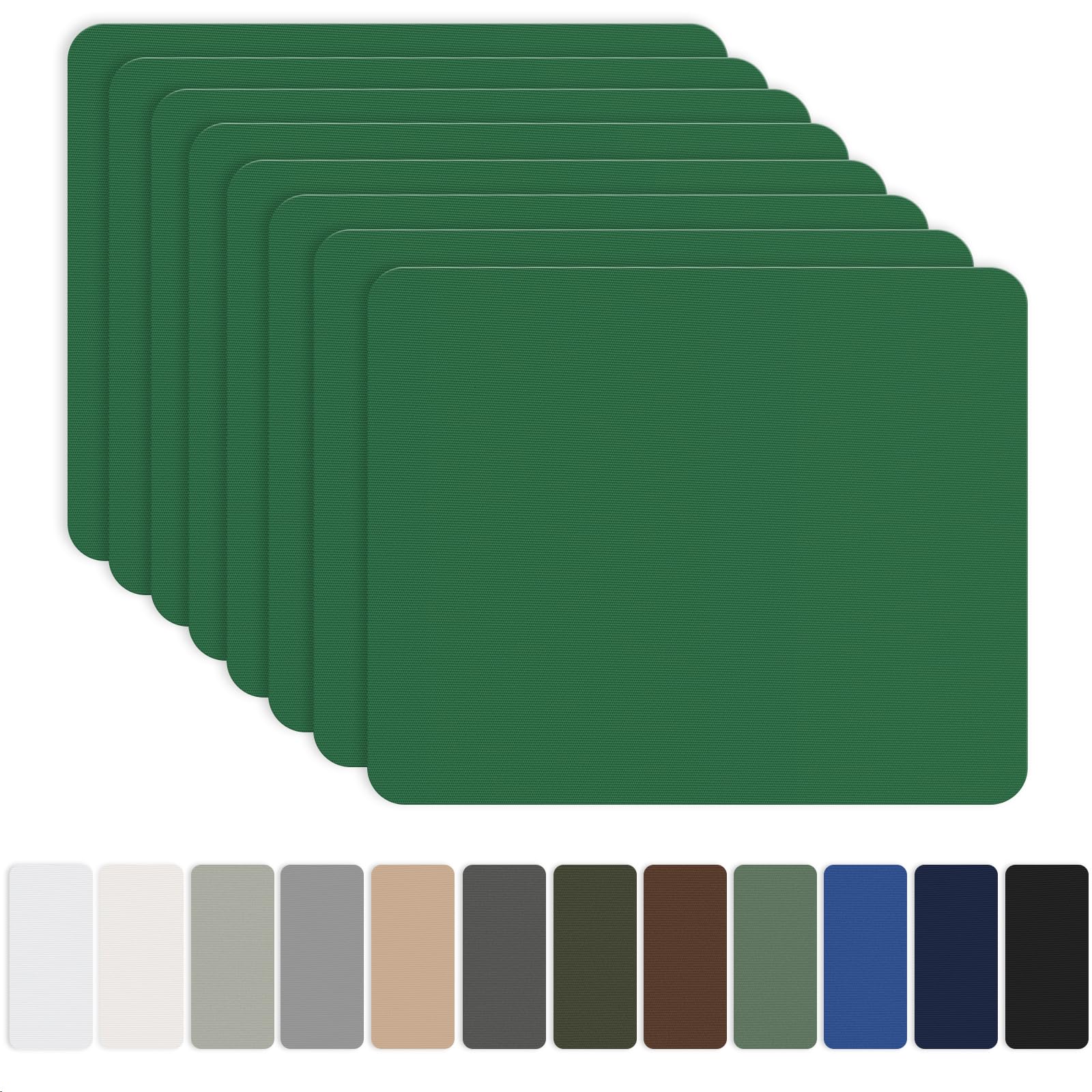 OAZ 8 Pieces 7.87 x 5.9 inch Nylon Repair Patches Nylon Fabric Patch Self-Adhesive Fabric Repair Tape Waterproof Lightweight Outdoor Gear Patch Kit