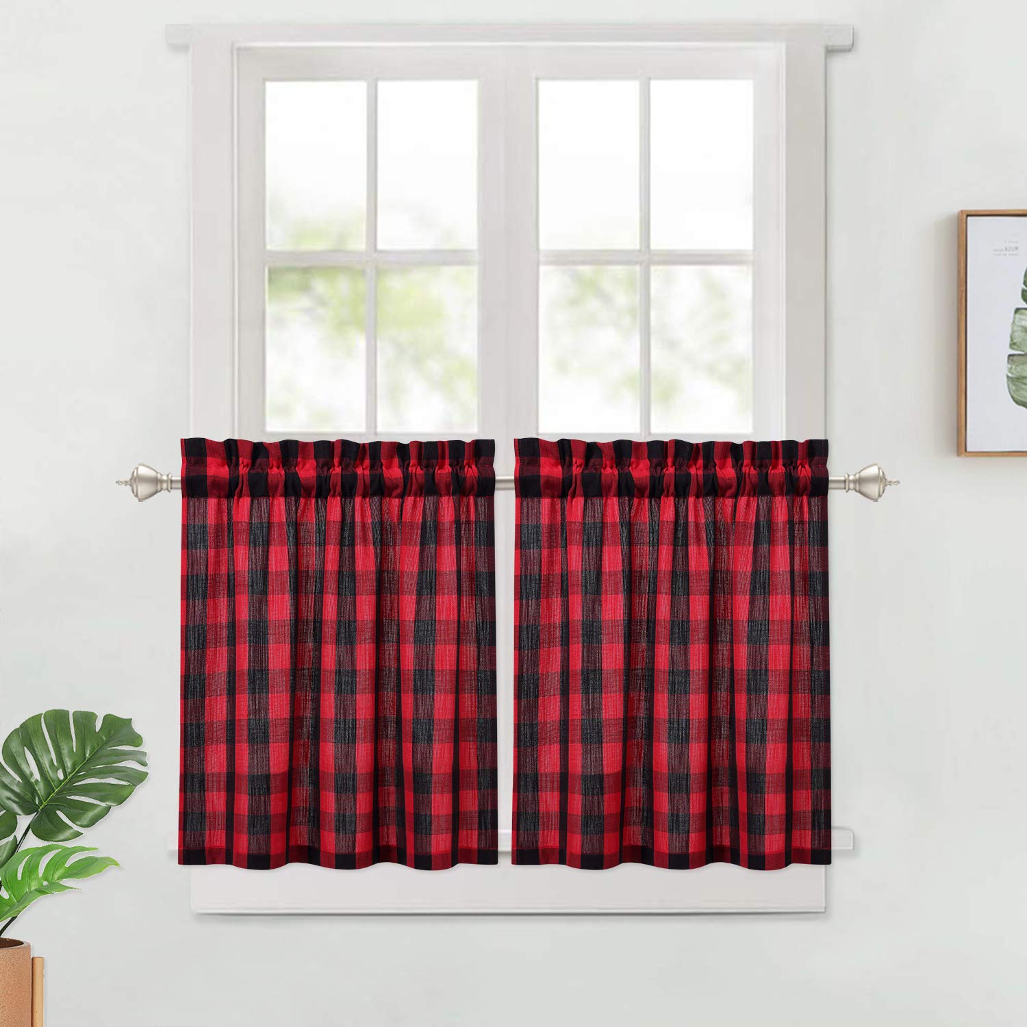 Red Country Kitchen Curtains Curtains & Drapes