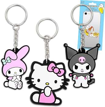Amazon.com: Hello Kitty and Friends Keychains Set - Bundle with 3