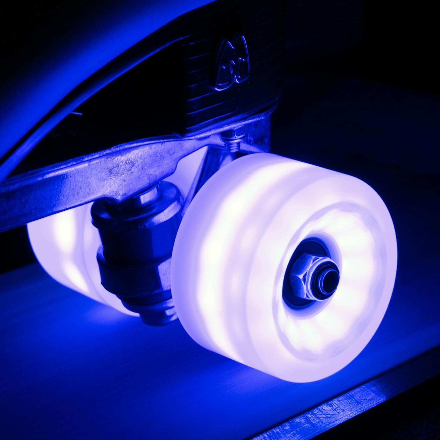 Moxi Cosmo Glow Wheels - Light Up LED Roller Skate Wheels - 4 Pack of 62mm x 32mm Wheels
